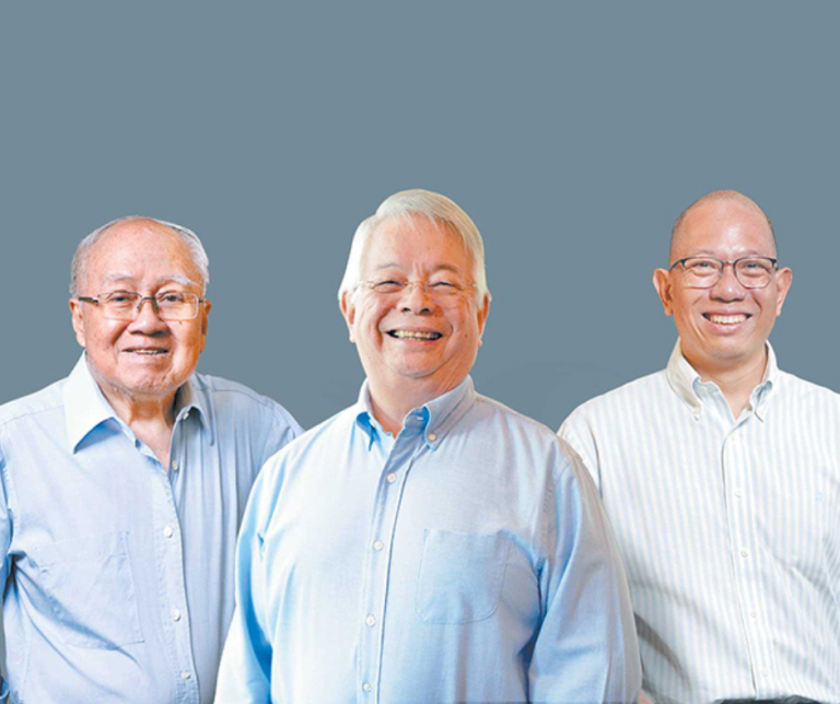 Generations of making lives better: PHINMA Chairman Emeritus Oscar J. Hilado; Chairman and CEO Ramon R. del Rosario, Jr.; and COO and Head of Education Dr. Chito B. Salazar.