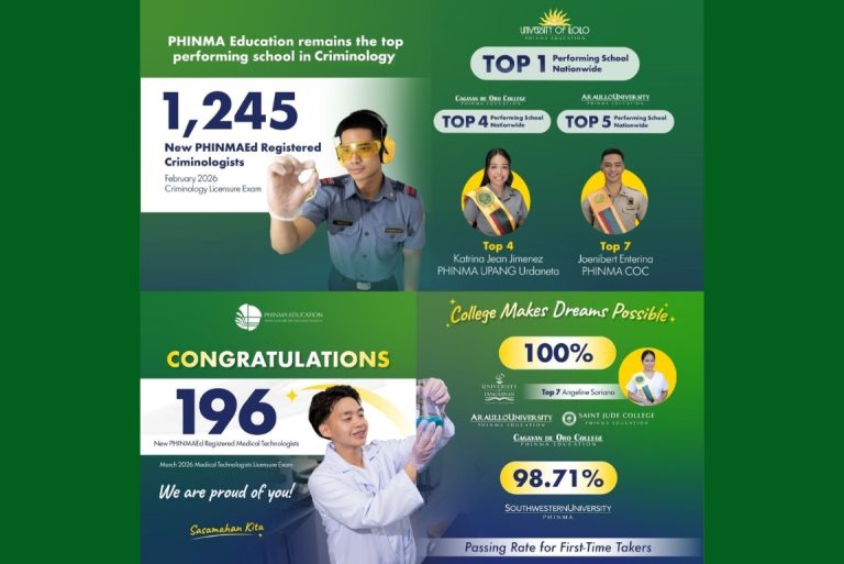 PHINMA Education 2026 Criminology and Medical Technology